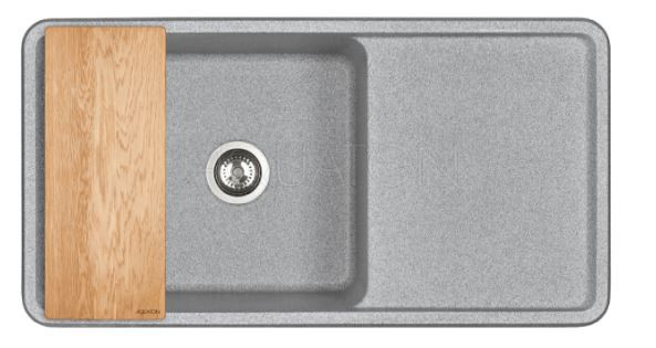 Мойка для кухни Акватон Беллис 97 1A725132BS230 серая