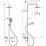 Душевая система Hansgrohe Vernis Blend Showerpipe 200 1jet EcoSmart 26089000 с термостатом