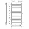 Полотенцесушитель электрический Point Вега PN71850B П12 500*1000 диммер справа черный