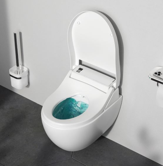 Унитаз подвесной Am.Pm Awe Clean Care C111739SC безободковый с электронной крышкой-биде