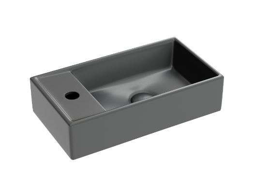 Раковина Ceramicanova Element 40,7*21,7 CN6051RMDH подвесная темный антрацит матовый