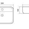 Раковина Aquatek Вега AQ5506-00 50*39,5 накладная