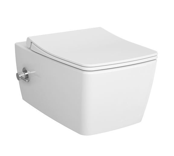 Унитаз подвесной Vitra Metropole Rim-Ex 7672B003-1684 безободковый с функцией биде и без сиденья