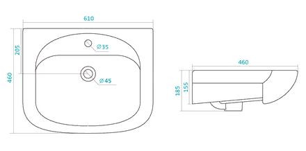 Раковина Santek Стелла 60 1WH112450