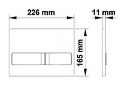 Система инсталляции Berges Novum 040212 с кнопкой L2 матовый хром