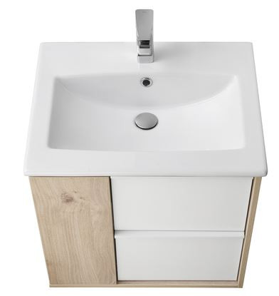 Тумба под раковину Акватон Бостон 60 1A252501BN010 дуб эврика