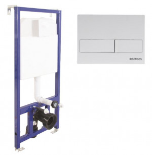 Система инсталляции Berges Novum 040211 с кнопкой L1 белая