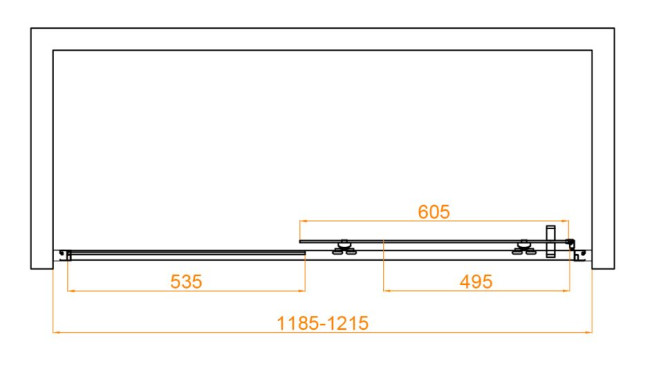 Душевая дверь RGW CL-14 120 32091412-11 прозрачное