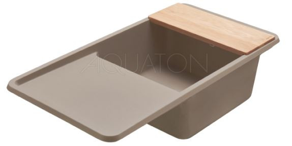 Мойка для кухни Акватон Беллис 97 1A725132BS250 серый шелк