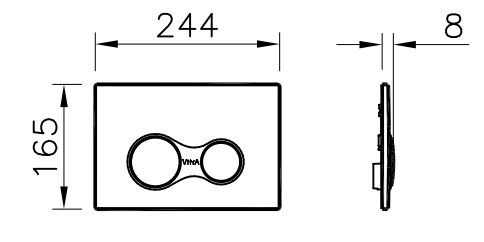 Клавиша смыва VitrA Sirius 740-0486