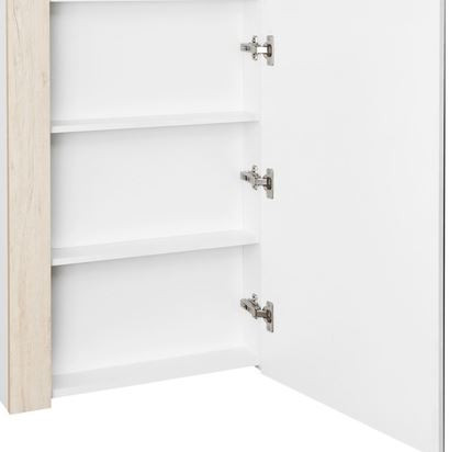 Зеркальный шкаф Акватон Кантри 55 1A257702AHB20 белый дуб верона