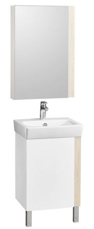 Зеркальный шкаф Акватон Кантри 55 1A257702AHB20 белый дуб верона