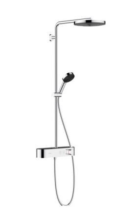 Душевая система Hansgrohe Pulsify S Showerpipe 260 1jet с ShowerTablet Select 400 24220000 с термостатом