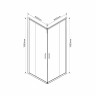 Душевой уголок Vincea Garda 90*80 VSS-1G8090CL прозрачное