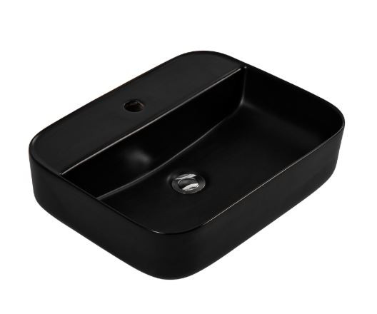 Раковина Aquatek Вега AQ5506-MB 50*39,5 накладная черный матовый