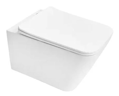 Унитаз подвесной Azario Indor AZ-9004WT смыв Торнадо безободковый с микролифтом