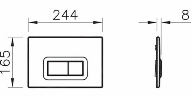 Клавиша смыва VitrA Loop R 740-0680