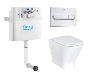 Комплект скрытого бачка Roca Duplo с приставным унитазом Roca The Gap 893109000