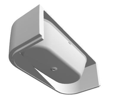 Ванна акриловая Riho Desire back2wall Velvet 180*84 B089003220 с функцией Riho Sparkle черно-белая