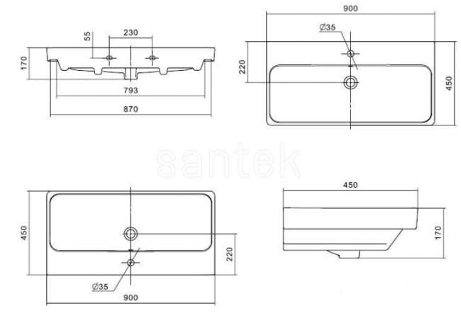 Комплект тумба Акватон Сканди 90 белая дуб верона с раковиной Адриана 90 1A2519K0SDB20