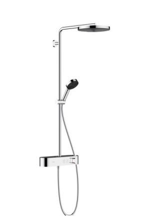 Душевая система Hansgrohe Pulsify S Showerpipe 260 1jet EcoSmart с ShowerTablet Select 400 24221000 с термостатом