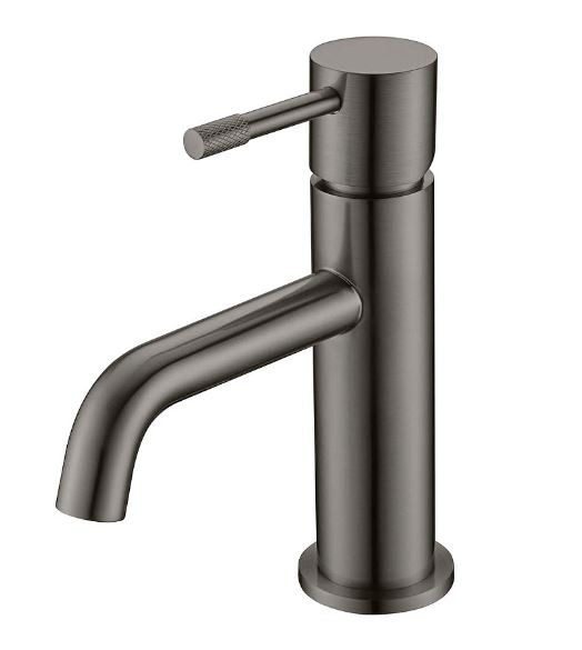 Смеситель Boheme Uno Black 461-GM для раковины оружейная сталь