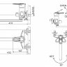 Смеситель Bravat Loop F6124182CP-02L-RUS для ванны