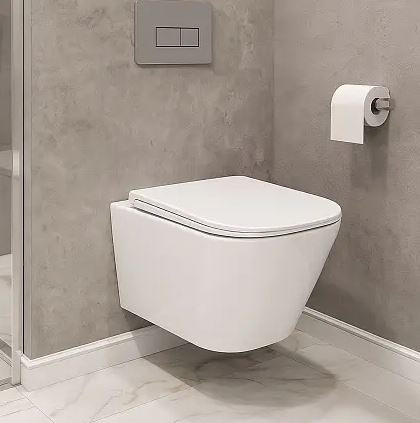 Унитаз подвесной Azario Esconda AZ-2805E смыв Торнадо безободковый с микролифтом