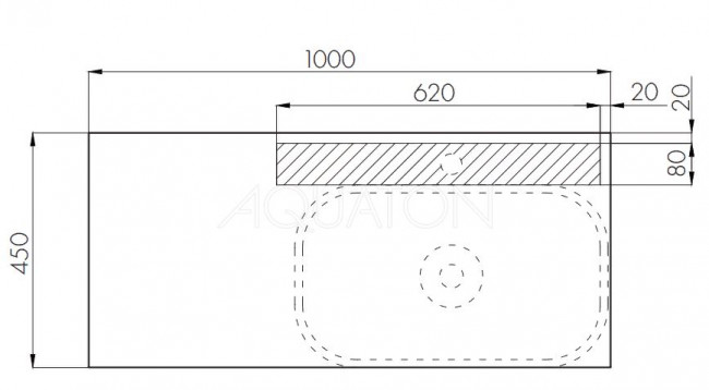 Тумба под раковину Акватон Мишель 100 1A256901MIX30 дуб рустикальный фьорд