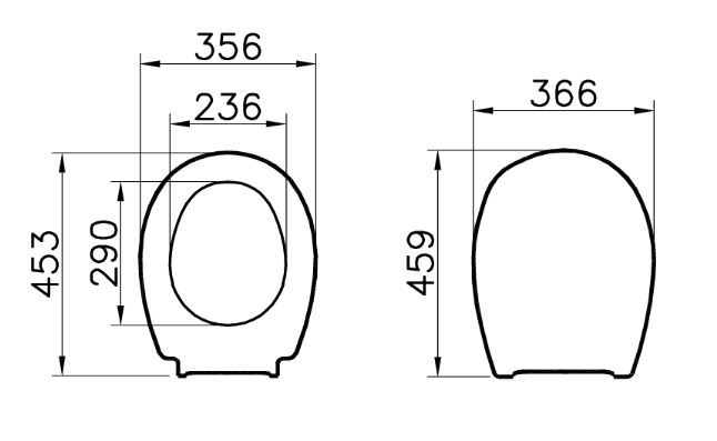 Сиденье для унитаза Vitra Arkitekt 115-003-001 (800-003-001) без микролифта