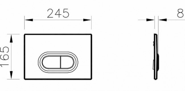 Клавиша смыва VitrA Loop 740-0580