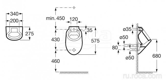 Писсуар Roca Spun 353147000
