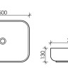 Раковина Ceramicanova Element 50*39 CN6011 накладная