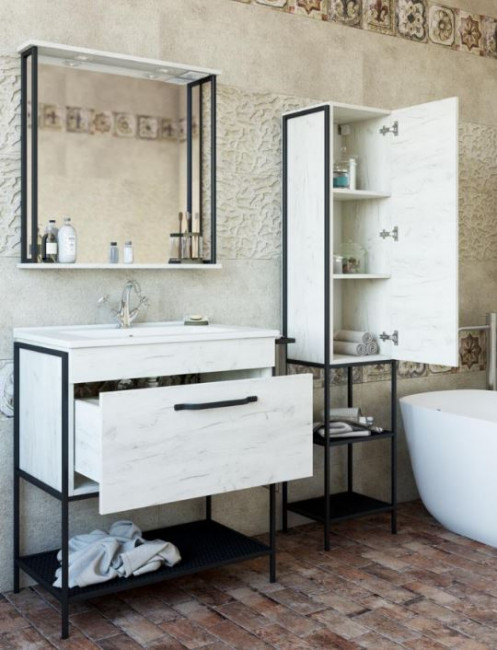 Пенал Sanflor Бруклин R дуб крафт белый С02708