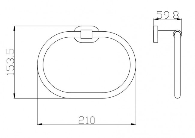 Полотенцедержатель Slezak RAV Yukon YUA0104CMAT
