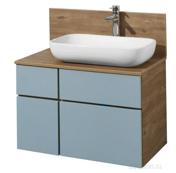 Тумба под раковину Акватон Мишель 80 1A256801MIX30 дуб рустикальный фьорд
