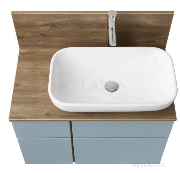 Тумба под раковину Акватон Мишель 80 1A256801MIX30 дуб рустикальный фьорд