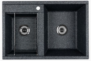 Мойка для кухни Акватон Делия 78 DBL 1A723132DE210 две чаши графит