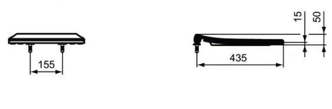 Сиденье для унитаза Ideal Standard Connect E772401 с микролифтом