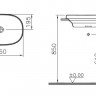 Раковина VitrA Frame 5652B403-0016 полувстраиваемая