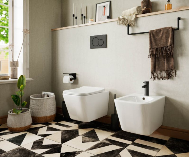 Комплект инсталляции с унитазом Ceramica Nova Metric Rimless CN3007_1001CH_1000 кнопка хром глянец