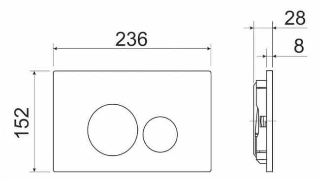 Комплект инсталляции с унитазом Ceramica Nova Metric Rimless CN3007_1001CH_1000 кнопка хром глянец