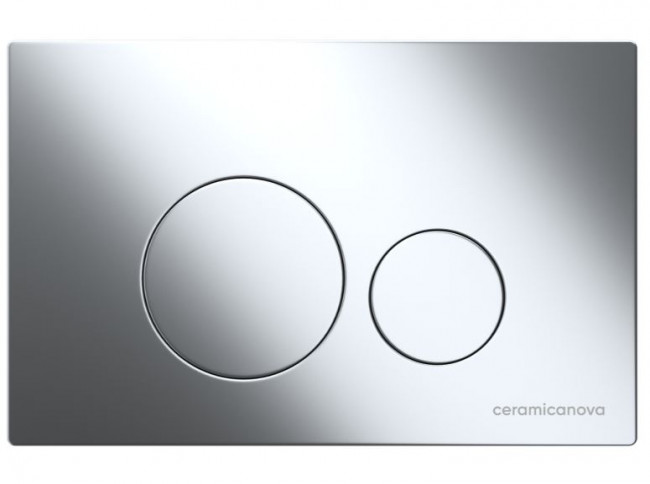 Комплект инсталляции с унитазом Ceramica Nova Metric Rimless CN3007_1001CH_1000 кнопка хром глянец