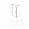 Душевой уголок Vincea Extra (80-90)*90 VSR-1E809090CL прозрачное