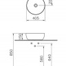 Раковина VitrA Outline Recycled 7992B066-0016 накладная матовый тауп