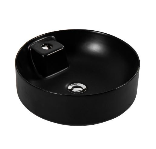 Раковина Aquatek Европа AQ5212-MB 40,5*40,5 накладная черный матовый
