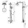 Душевая система Bravat Rael F999153C-A