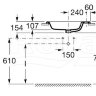 Раковина Roca Meridian 32724E000 врезная