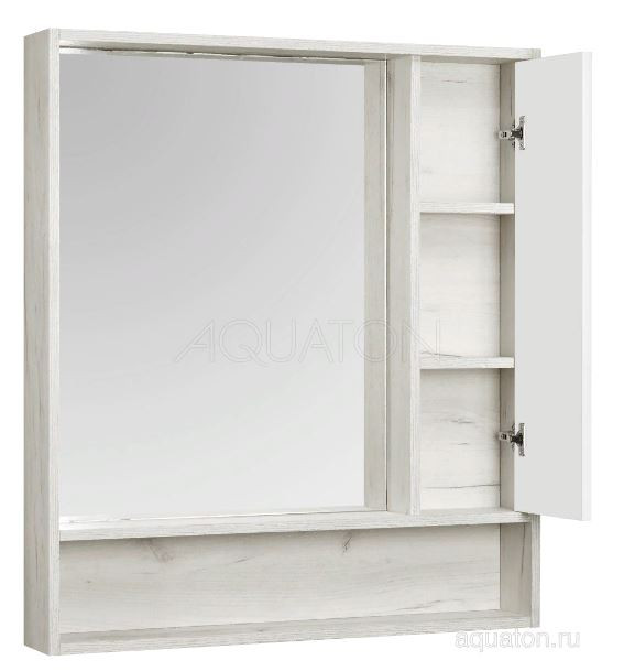 Зеркальный шкаф Акватон Флай 80 1A237702FAX10 дуб крафт