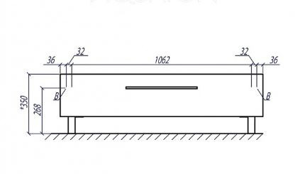 Комод Акватон Мадрид 120 М 1A168803MA010 белый